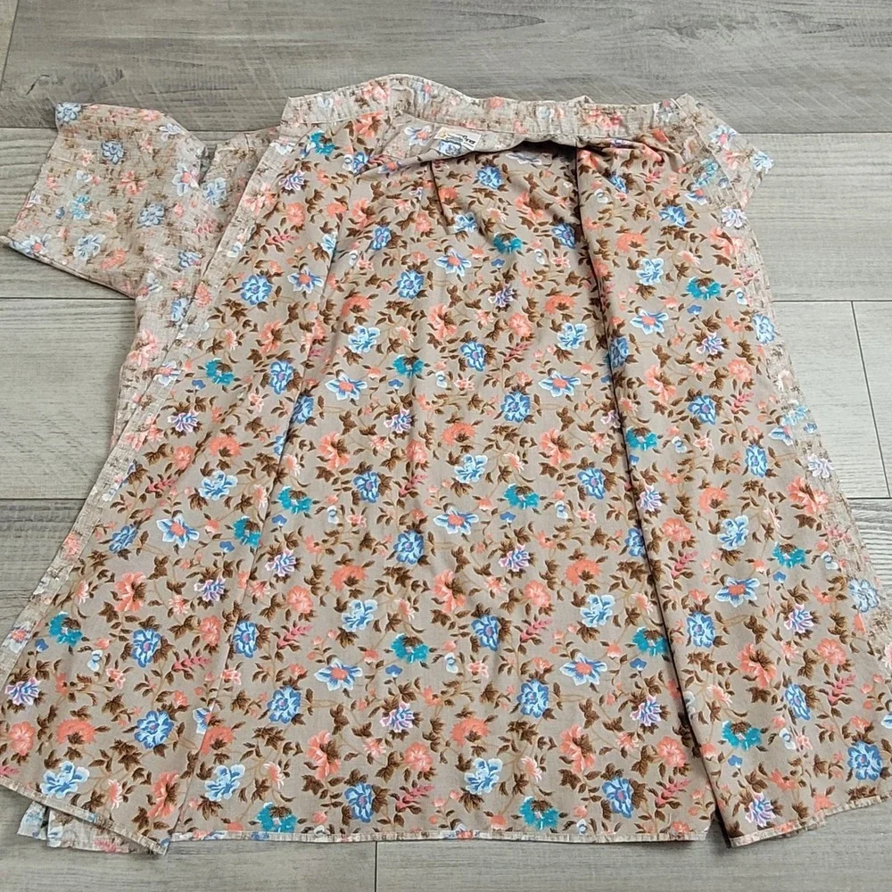 🌺 Vintage Reyn Spooner Floral Reverse Print Shirt Mens XXL Made Hawaii Resort